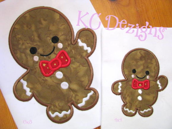 Adorable Baby Gingerbread with Bow Tie