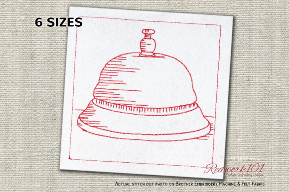 Call Bell Bluework: A Premium Embroidery Design