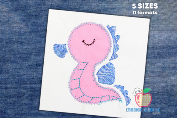 Cartoon Seahorse: A Playful Addition to Your Apparel