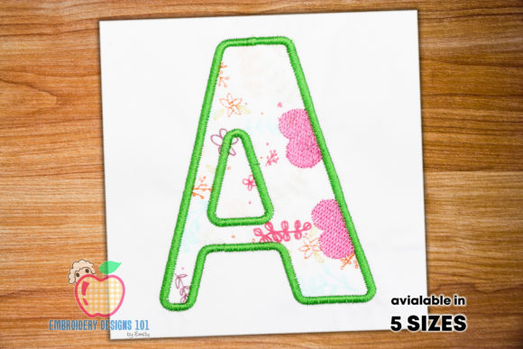 Charming Applique Love Letter A for Apparel