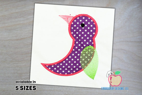 Charming Bird Applique for Personalized Gifts