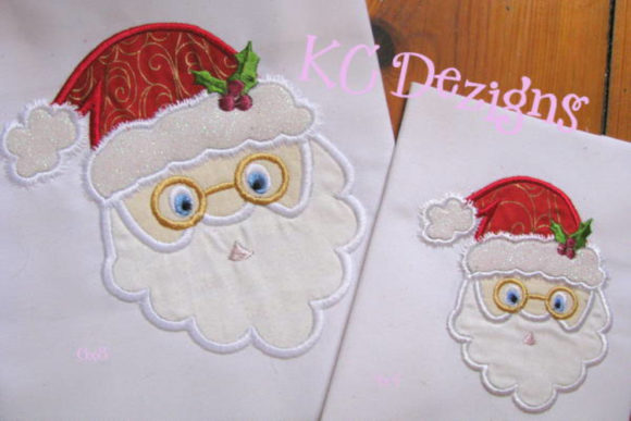 Charming Santa with Glasses for Boutique Sweatshirts