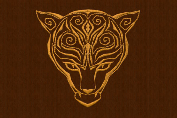Jaguar Head: A Tribal Embroidery Design Review