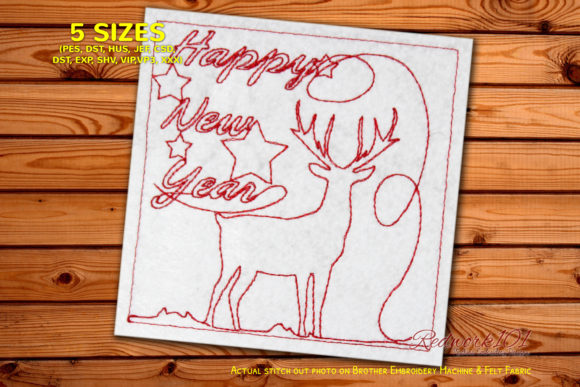 Review: Reindeer New Year Card for Business Use