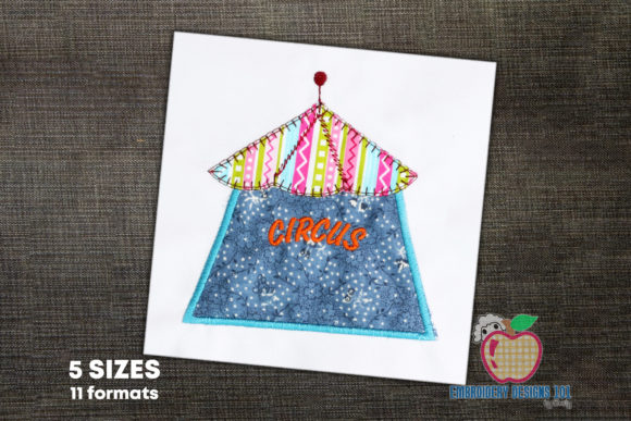Tent of the Circus Design: A Festive Embroidery Gem