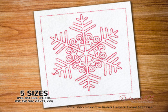 Winter Snowflake: A Versatile Embroidery Design